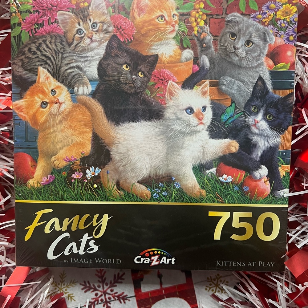 Fancy Cats Puzzle - Colorful Kitten Design